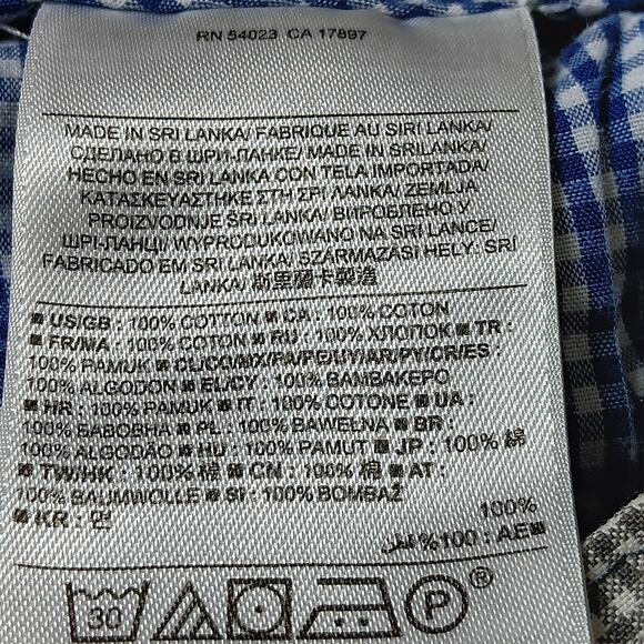 Banana Republic Aiden Shorts Size 33 Black and White Gingham Print 100% Cotton - Picture 5 of 6